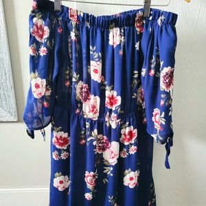 Ardene floral, off-the-shoulder dress